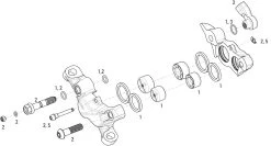 SRAM Ersatzteile Guide RSC (A1) Bremssattel (2015-2016)