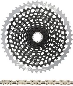 SRAM XG-1295 Kassette + PC X01 Eagle Kette 12-fach Verschleißset -Fahrradzubehör 295131