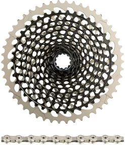 SRAM XG-1295 Kassette + PC X01 Eagle Kette 12-fach Verschleißset -Fahrradzubehör 295132