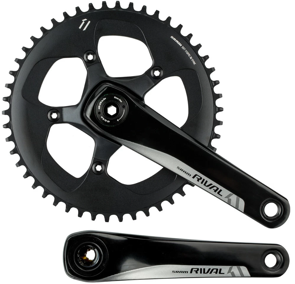 SRAM Rival 1 BB30 11-fach Kurbelgarnitur 2 SRAM Rival 1 BB30 11-fach Kurbelgarnitur – Bild 2
