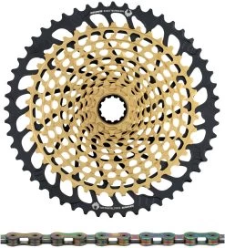 SRAM XX1 Eagle XG-1299 Kassette + PC XX1 Eagle Kette 12-fach Verschleißset -Fahrradzubehör 338302